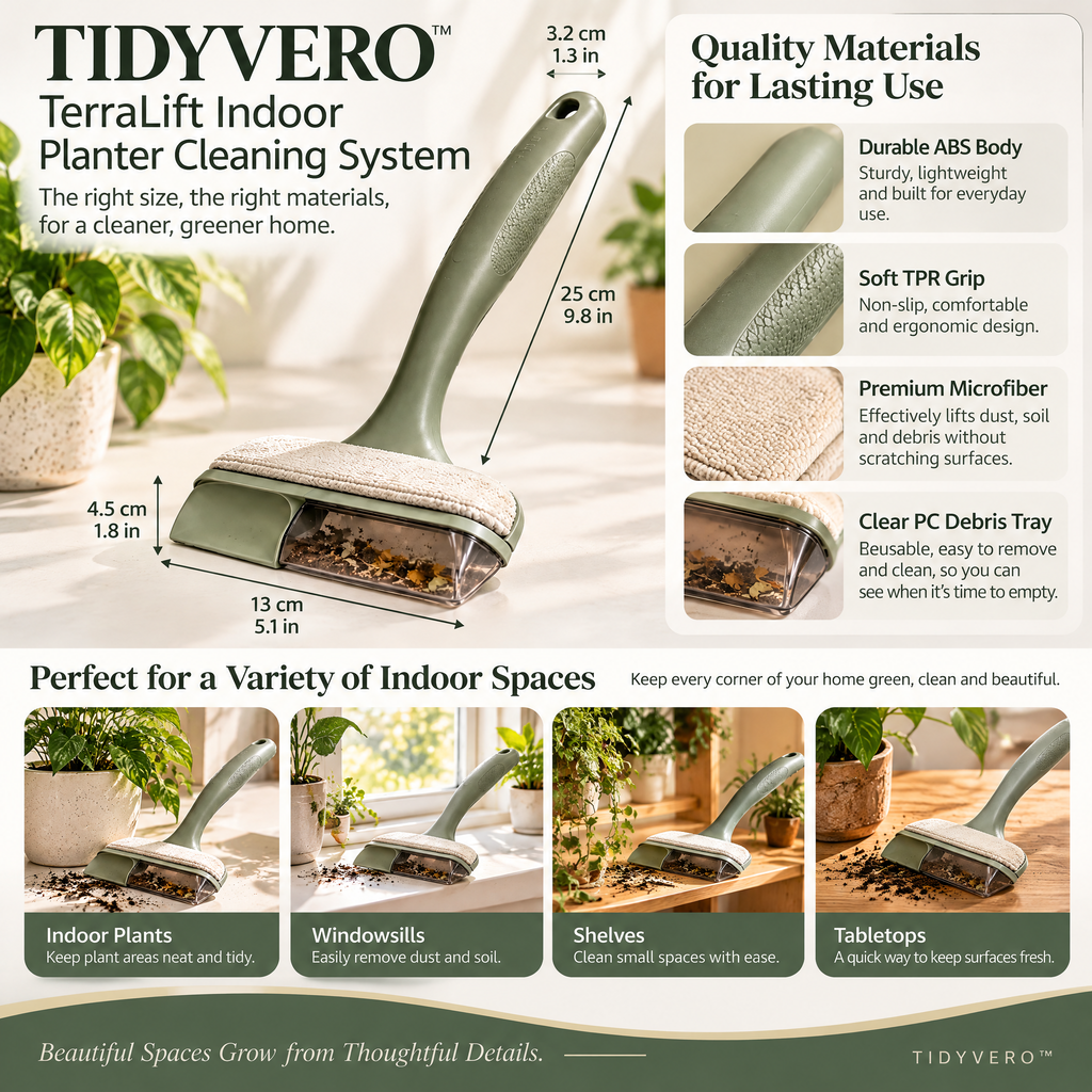 TIDYVERO™ TerraLift Indoor Planter Cleaning System