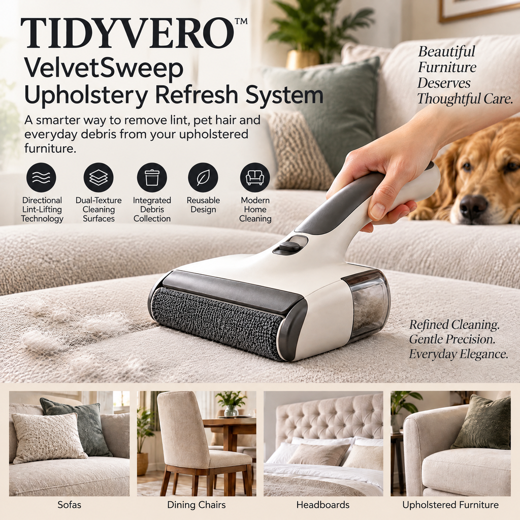 TIDYVERO™ VelvetSweep Upholstery Refresh System