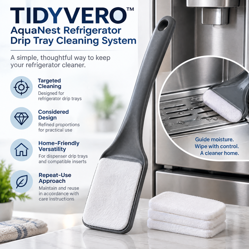 TIDYVERO™ AquaNest Refrigerator Drip Tray Cleaning System