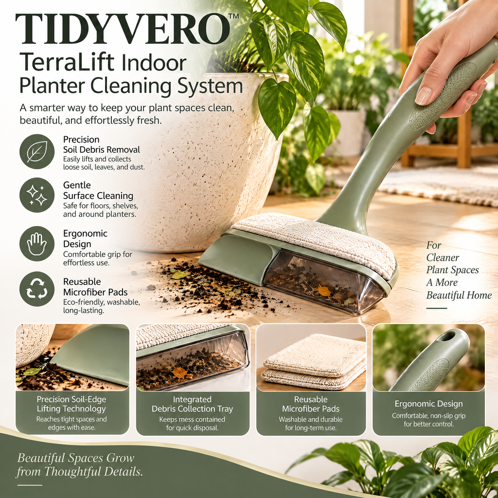TIDYVERO™ TerraLift Indoor Planter Cleaning System