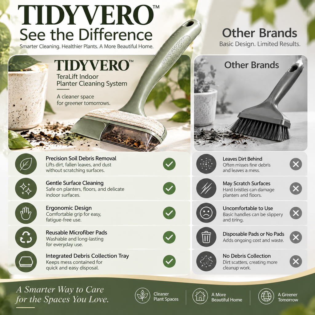 TIDYVERO™ TerraLift Indoor Planter Cleaning System