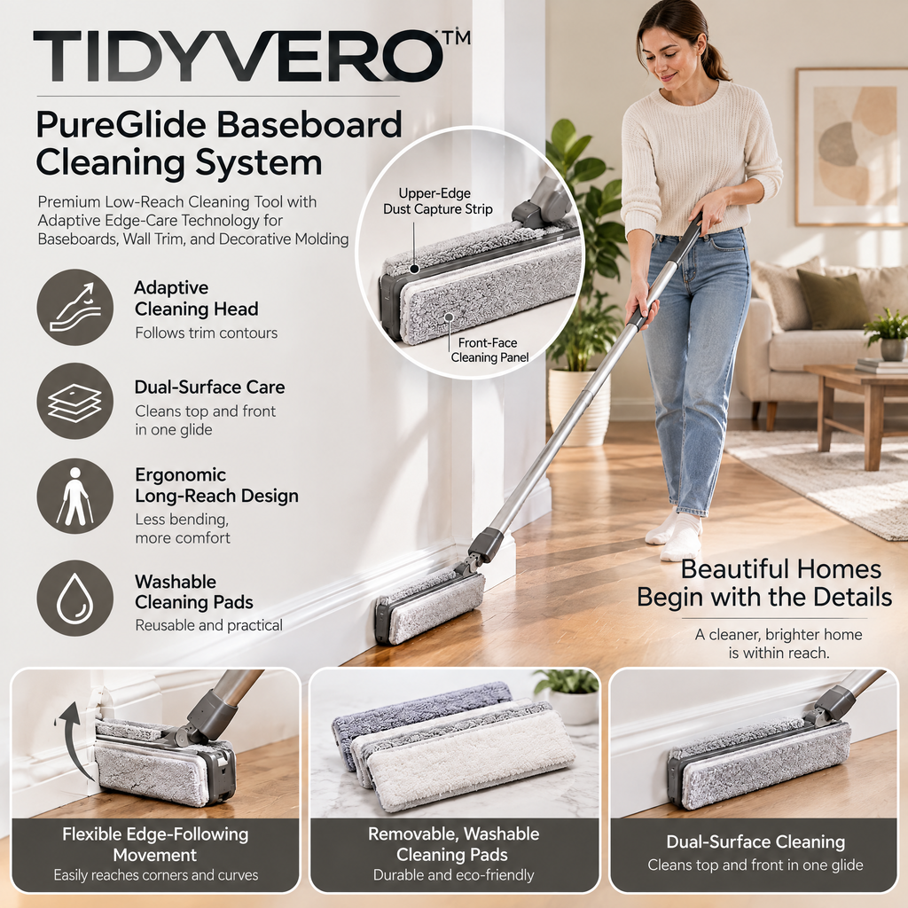 TIDYVERO™ PureGlide Baseboard Cleaning System